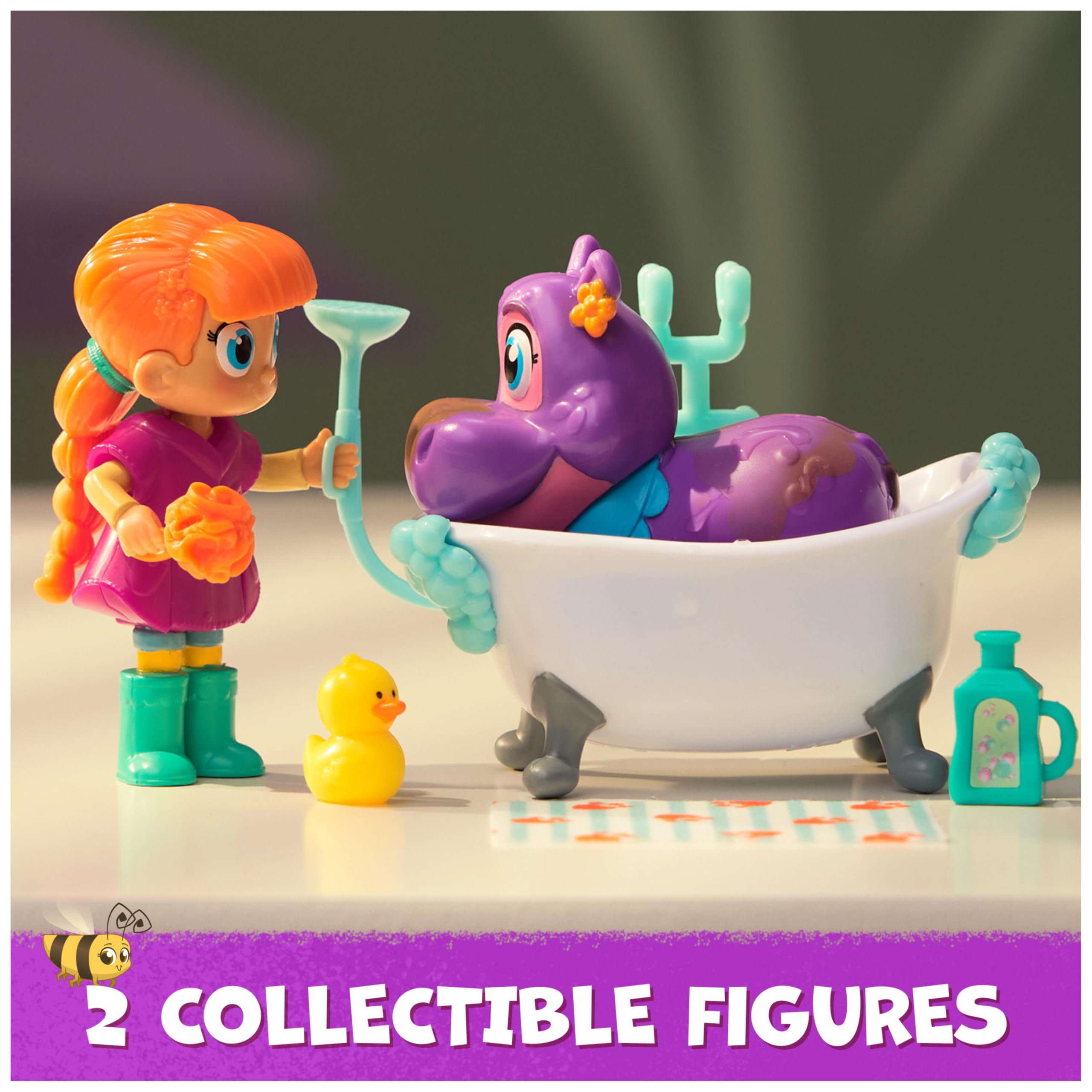 Vida the Vet Juno’s Bubble Bath Pack with Color-Changing Figure and Accessories, Pretend Play Vet Toys for Ages 3+