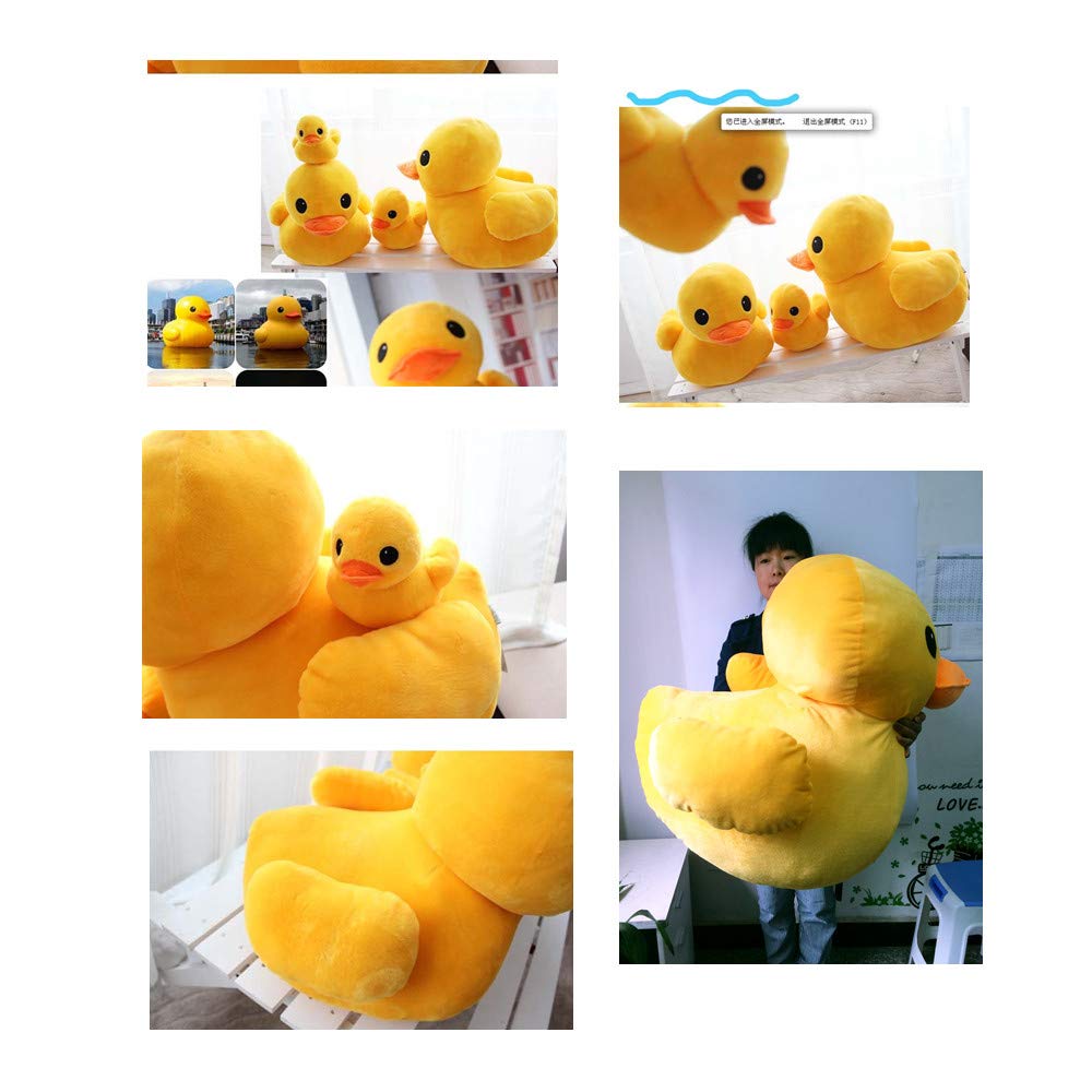 VIDOSCLA Yellow Duck Stuffed Plush Pillow – Super Soft Huggable Toy for Children, 5 Sizes