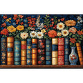 Vintage Books & Floral 300-Piece Jigsaw Puzzle for Adults – 17x11 Inches, Precision-Cut