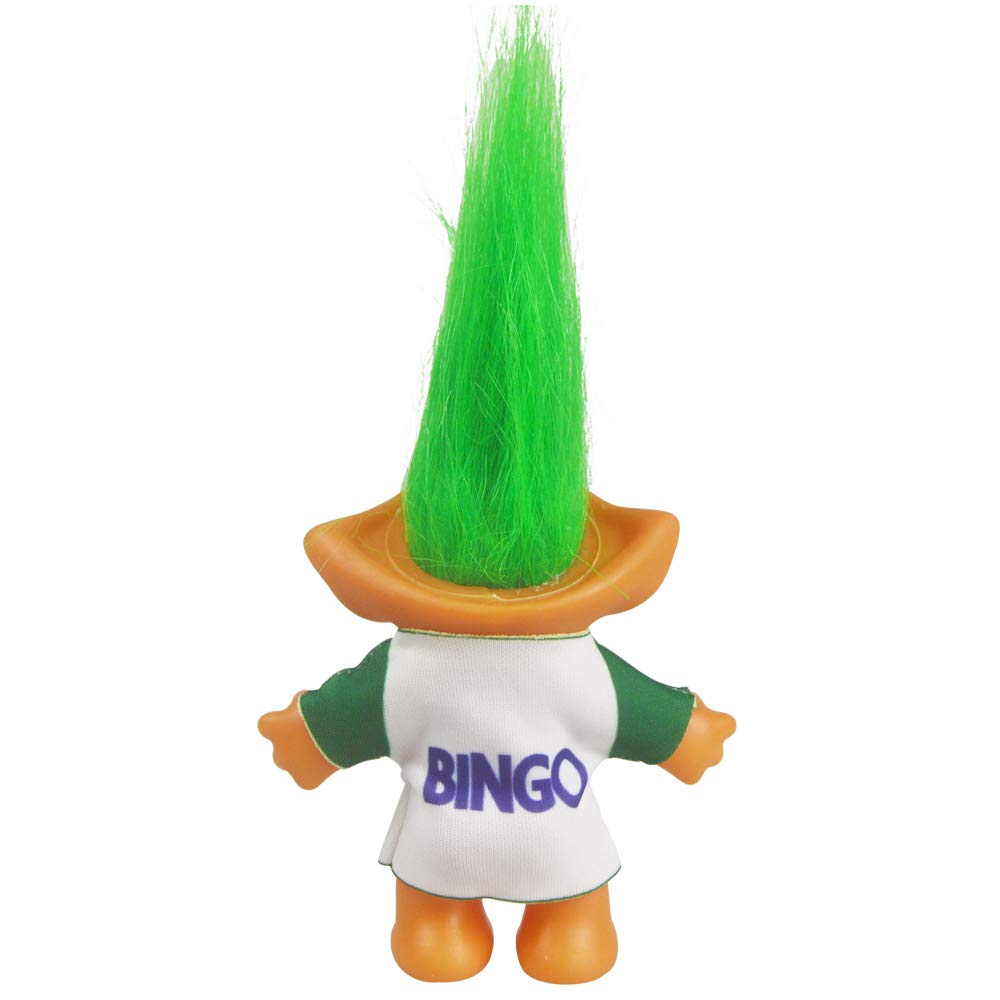 Vintage Troll Doll 7.5 Inch Retro Green Troll with Soft Hair - Yintlilocn