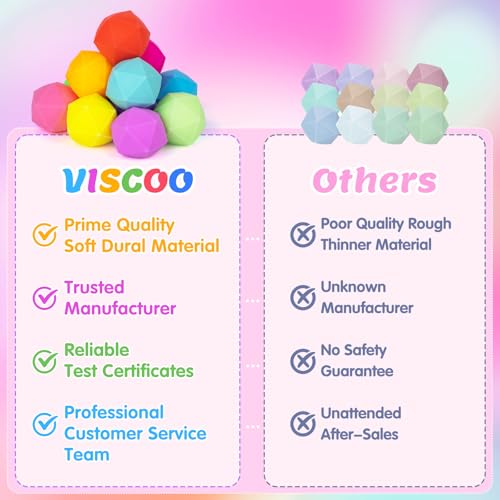 VISCOO 12 Pack Diamond Slow Rising Stress Balls - Squishy Fidget Toys for Anxiety Relief, Party Favors