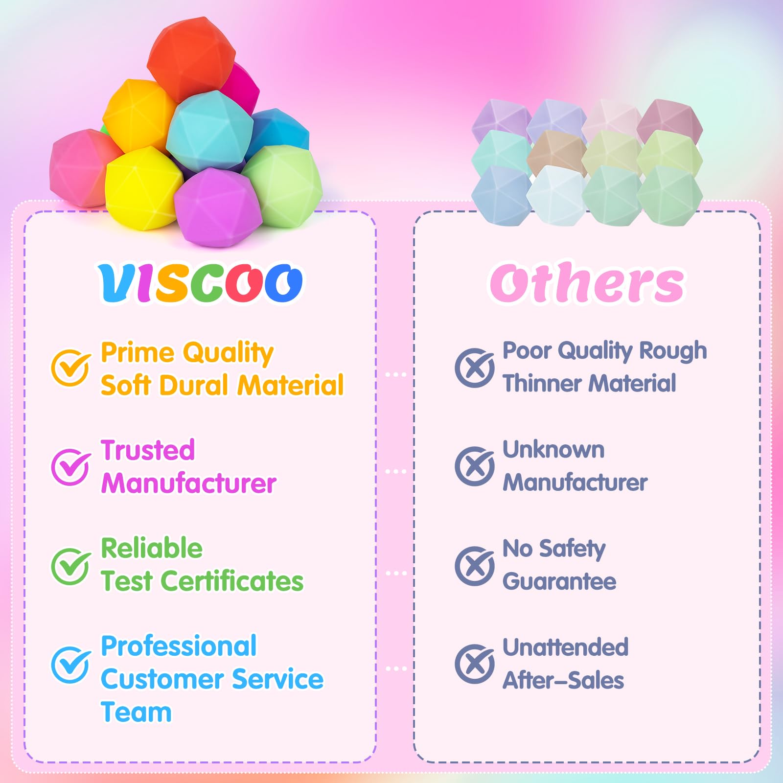 VISCOO 12 Pack Diamond Slow Rising Stress Balls - Squishy Fidget Toys for Anxiety Relief, Party Favors