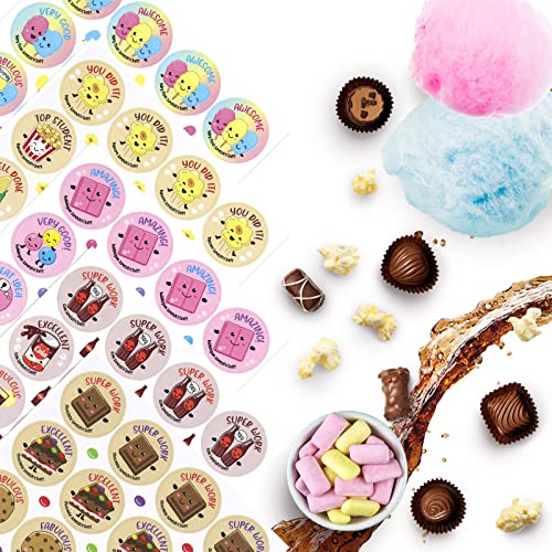VKPI Scratch and Sniff Stickers – 1152 Pieces, 12 Scents, 48 Sheets, Natural Fragrance, Reusable – Perfect for Kids Rewards, Teachers, Party Favors, and Christmas Gifts