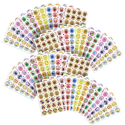 VKPI Scratch and Sniff Stickers – 1152 Pieces, 12 Scents, 48 Sheets, Natural Fragrance, Reusable – Perfect for Kids Rewards, Teachers, Party Favors, and Christmas Gifts