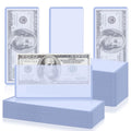 Vmiapxo 50 Pack Dollar Bill Sleeves - Clear Hard Plastic Currency Holders, Waterproof Top-Load Sleeves for Standard Bills and Collectibles