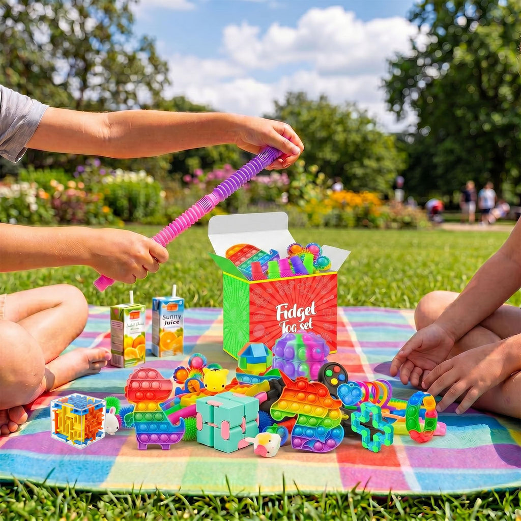 VNAMO 160-Pack Fidget Toys for Kids 4-12, Bulk Sensory Toys for Autism, Party Favors, Classroom Prizes, Stocking Stuffers, Goodie Bag Fillers