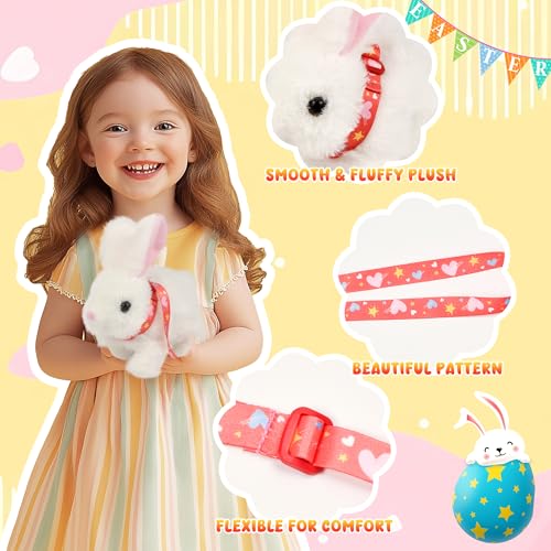 Voichic Bunby Interactive Robot Bunny - Hopping Plush Toy with Sounds and Ear Wiggling for Toddlers