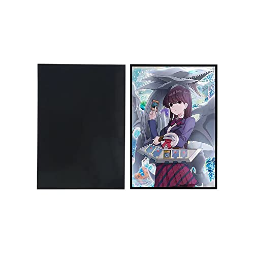 Volcanic Island 50-Pack Holographic Blue-Eyes White Dragon Top-Loading Card Sleeves for Yu-Gi-Oh and Japanese-Size Cards (63x90mm)