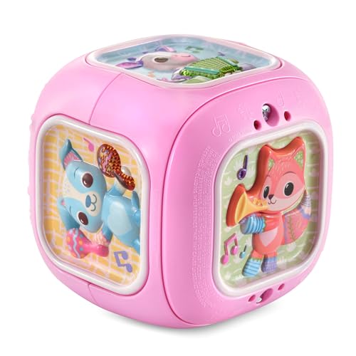 VTech Busy Learners Music Activity Cube, Pink - Musical Toy for Babies 3+ Months