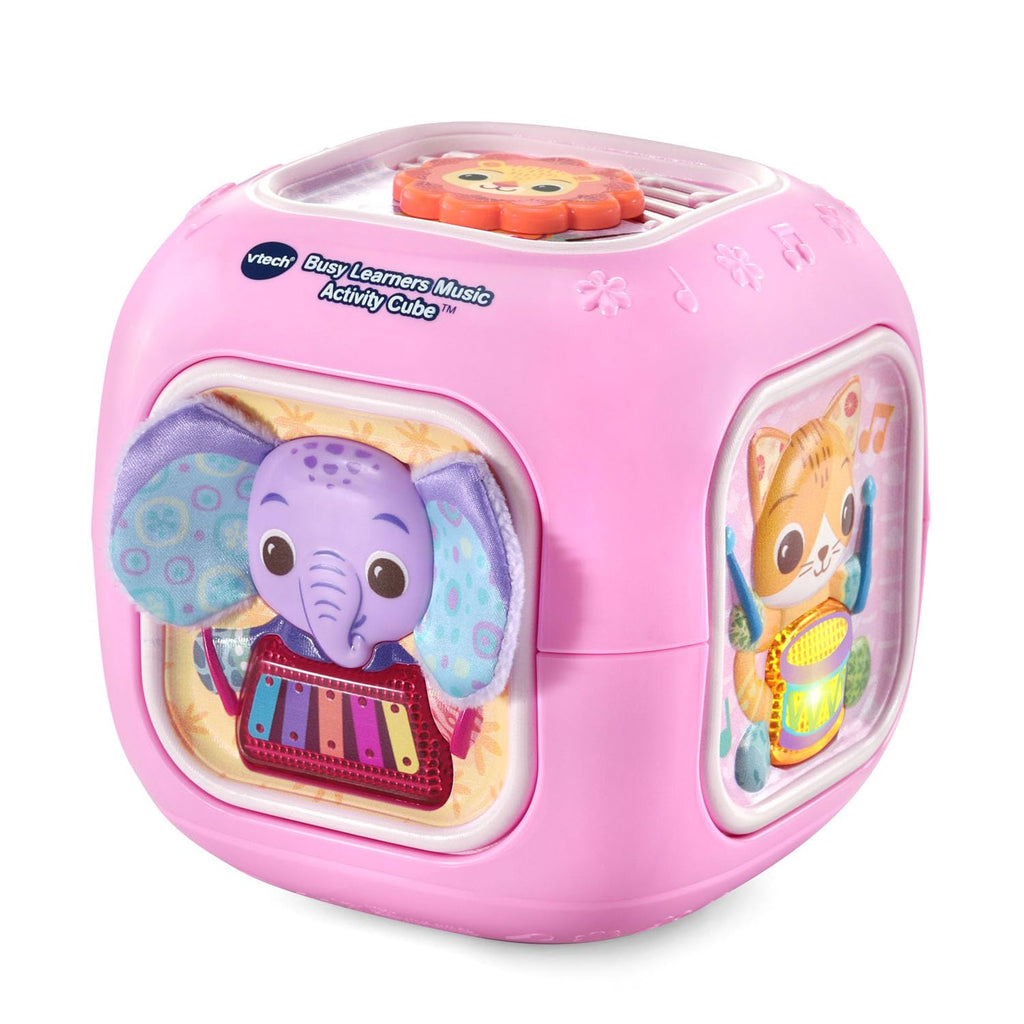VTech Busy Learners Music Activity Cube, Pink - Musical Toy for Babies 3+ Months