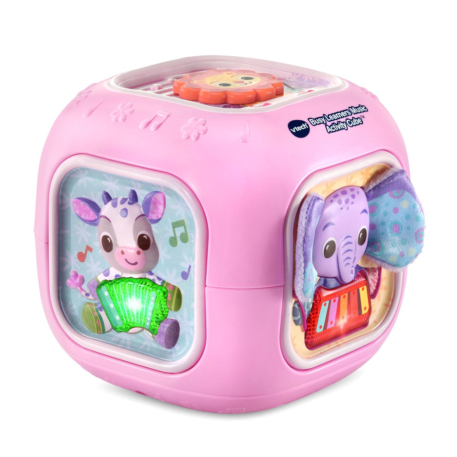 VTech Busy Learners Music Activity Cube, Pink - Musical Toy for Babies 3+ Months