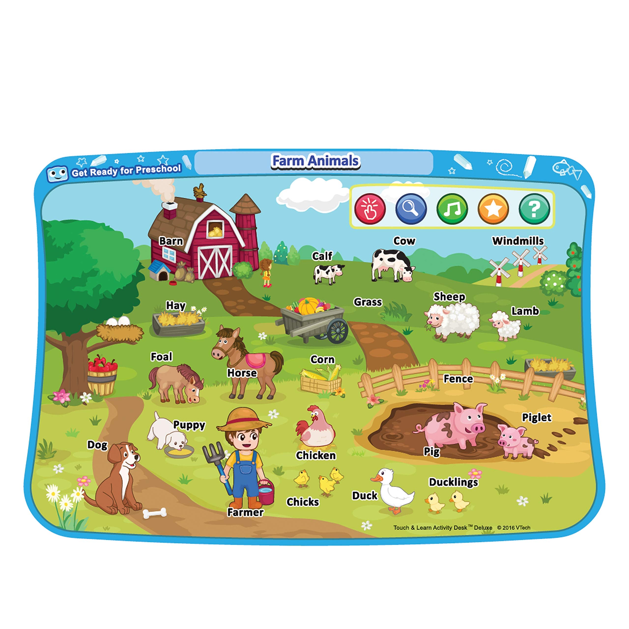VTech Get Ready for Preschool Expansion Pack – Ages 2-4 Activity Desk Add-On