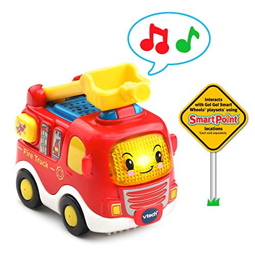 VTech Go! Go! Smart Wheels Fire Truck – Freddy the Fire Truck with Songs, Melodies, and Ladder