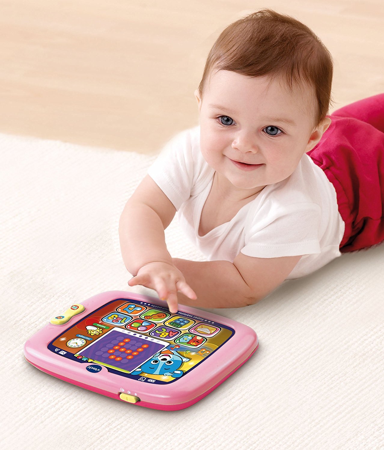 VTech Light-Up Baby Touch Tablet, Pink: Interactive Learning Toy for Toddlers