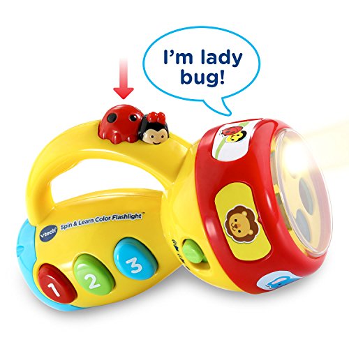 VTech Spin and Learn Color Flashlight – Interactive Learning Toy with Songs & Colors