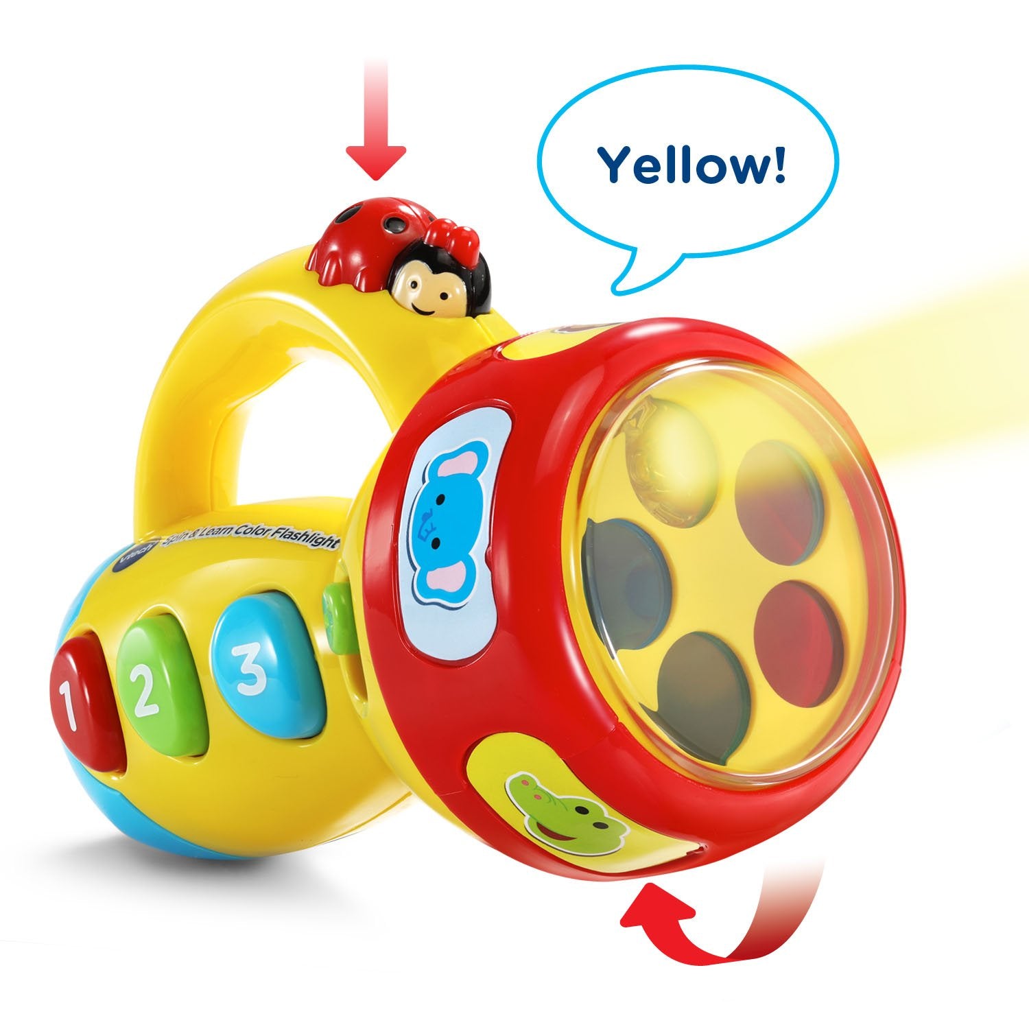 VTech Spin and Learn Color Flashlight – Interactive Learning Toy with Songs & Colors