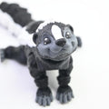 VUNDO 3D Printed Articulated Skunk Fidget Toy – 6-Inch Grey Flexible Desk Decoration
