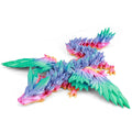 VUTIKPIX 18-Inch 3D Printed Articulated Crystal Dragon - Large Fidget Toy and Desk Decor, Fully Movable Wings, Eco-Friendly PLA