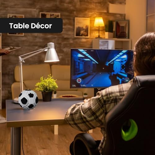 Vziimo Soccer Building Set for Adults – 850-Piece Black & White Ball Model Kit for Teens and Soccer Fans
