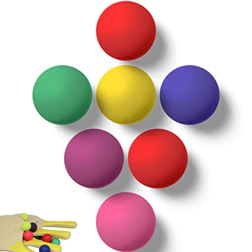 W4W Beach Paddle Ball Replacement Balls – Set of 7, Waterproof, Low Resilience, 1.25 Inch Diameter