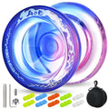 Wabesmanis AOE Responsive & Unresponsive Yoyo – Beginner to Pro, with Finger Spin, 10 Strings, Bearing Tool