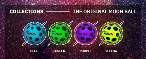Waboba Moon Ball – Hyper Bouncy Ball with Pop Sound for Indoor & Outdoor Play
