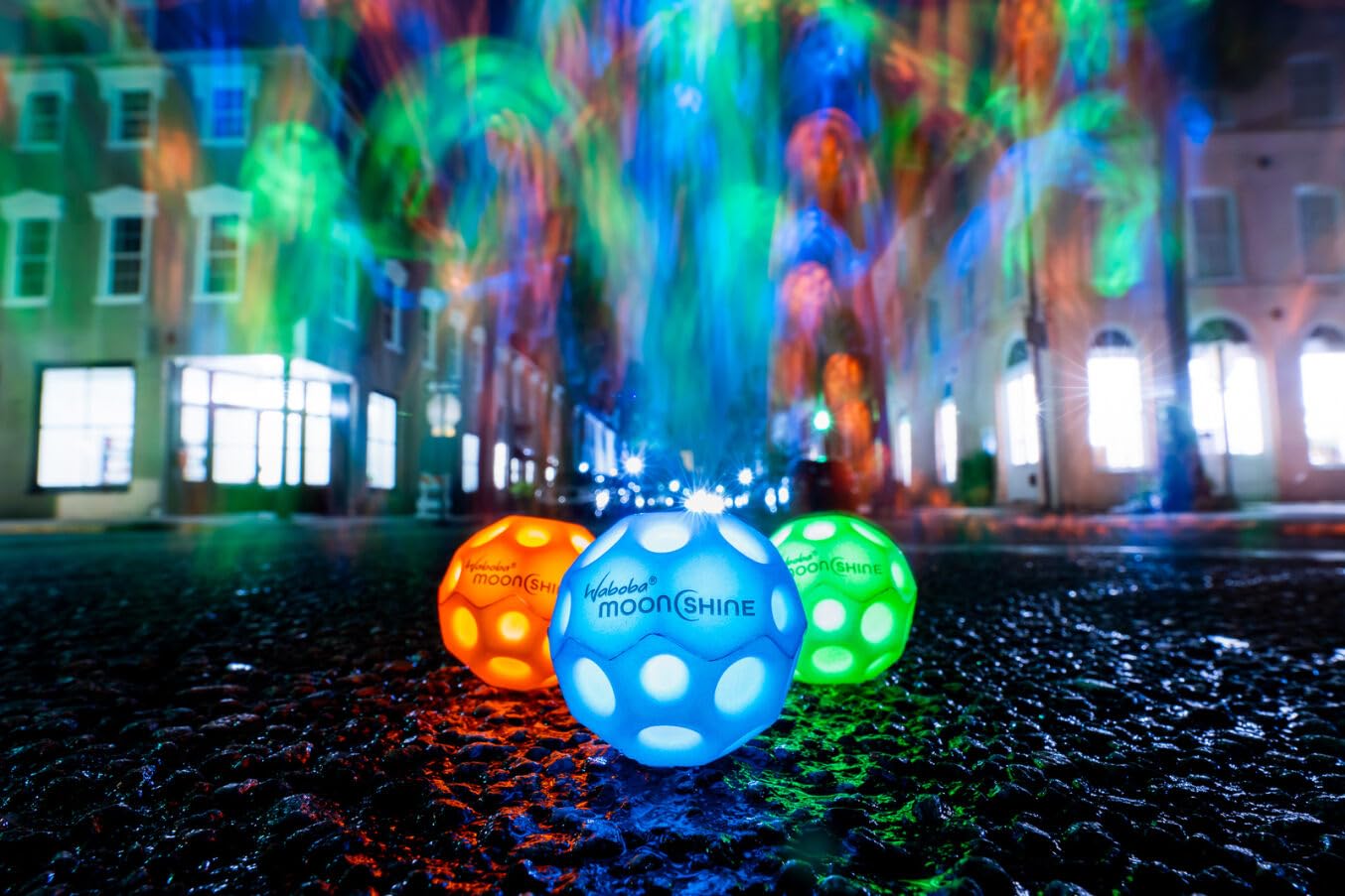 Waboba Moonshine Ball: Light-Up Hyper Bouncy Ball with Pop Sound
