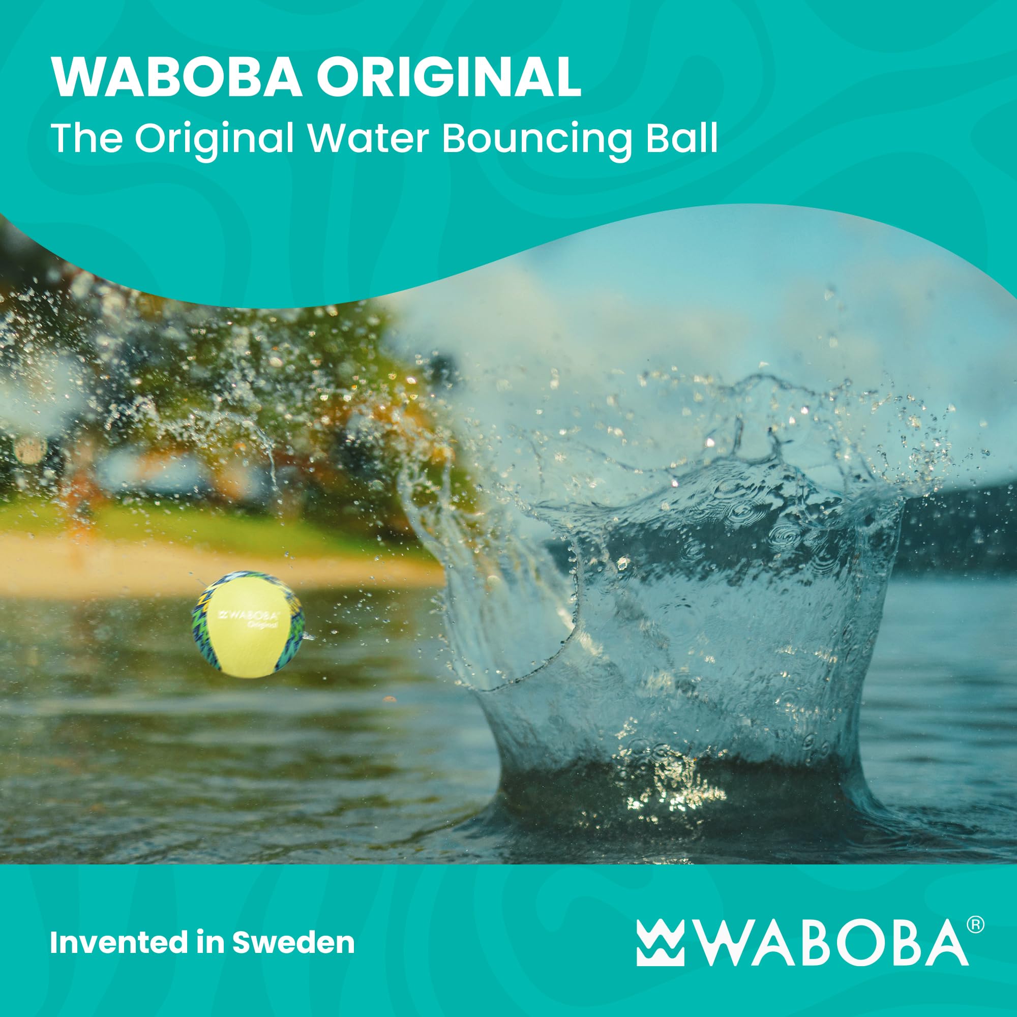 Waboba Original Water Bouncing Ball – Skips Across Lakes, Pools, and Rivers