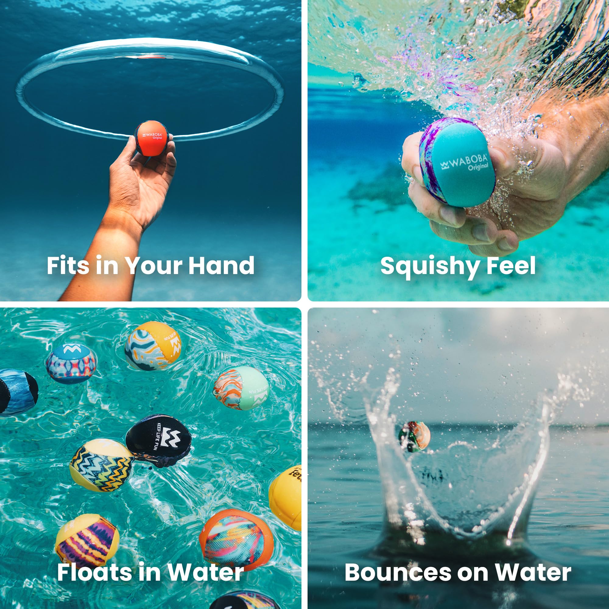 Waboba Original Water Bouncing Ball – Skips Across Lakes, Pools, and Rivers