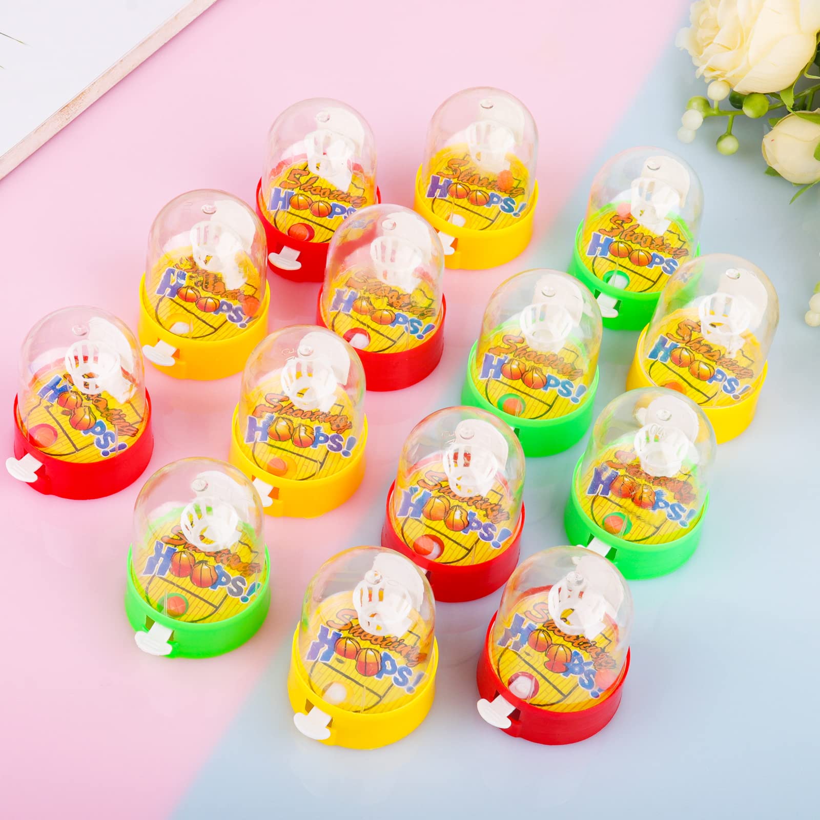 Waenerec 28-Piece Mini Finger Basketball Games - Fun Party Favors for Kids