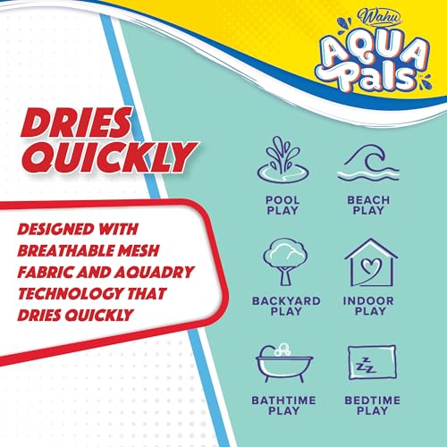 WAHU Aqua Pals Spider-Man Water-Ready Plush Toy – 16-Inch Washable Pool & Bath Friend for Kids 2+