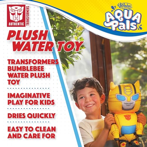 WAHU Aqua Pals Transformers Bumblebee 16-Inch Waterproof Plush Toy for Pool & Bath