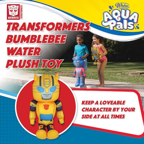 WAHU Aqua Pals Transformers Bumblebee 16-Inch Waterproof Plush Toy for Pool & Bath