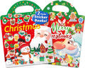 Walenced Reusable Sticker Book for Toddlers – 72 Christmas Stickers, Portable Travel Toy