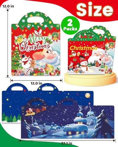 Walenced Reusable Sticker Book for Toddlers – 72 Christmas Stickers, Portable Travel Toy