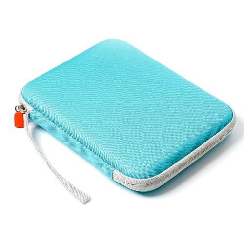 WannaBi 80-Pocket Card Case Holder for Yoto Cards – Cerulean EVA Zippered Organizer with Angled Sleeves