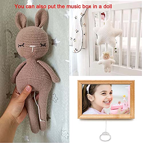 Washable Pull String Music Box Plays 'You Are My Sunshine' – Waterproof Windup Crib Toy for Babies & Adult Stress Relief