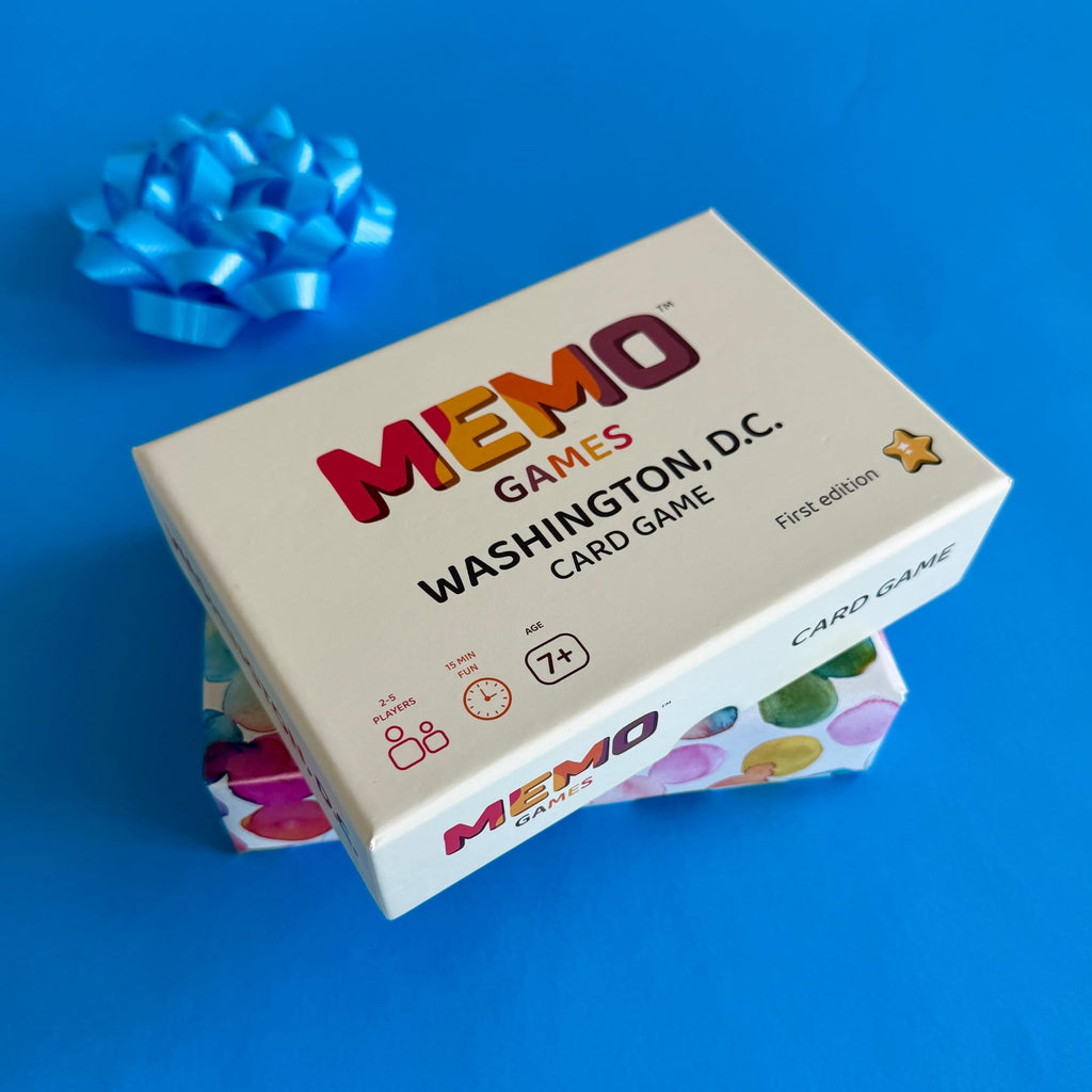Washington, D.C. Landmarks Memory Matching Card Game – 50 Cards with QR Facts for Ages 7+