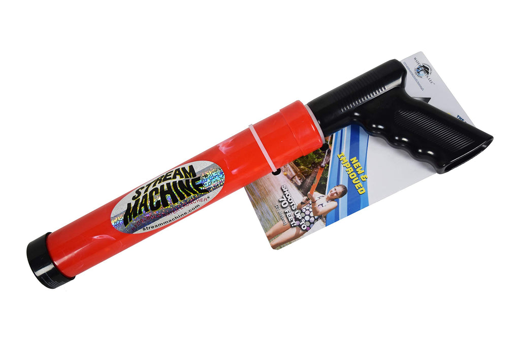 Water Sports Stream Machine TL-600 17-Inch Single Barrel Water Launcher – Shoots Up to 70 Feet, Quick Reload, for Ages 8+