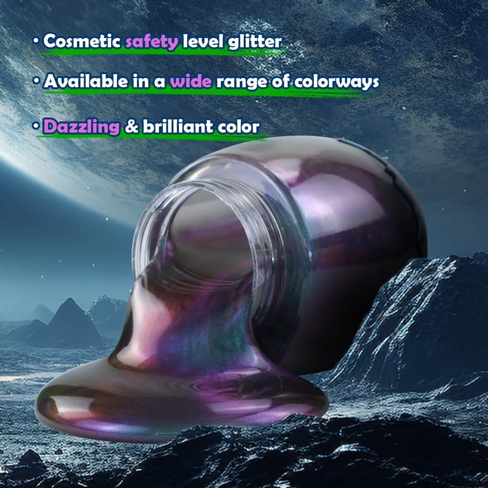 WATERELF Galaxy Slime Jupiter-Blue 420ml – Non-Sticky Stress Relief Sensory Toy for Kids and Adults