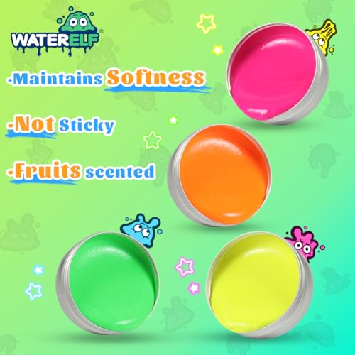 WATERELF Green Neon Putty – 3.2 oz Non-Sticky Fidget Sensory Toy for Kids & Adults