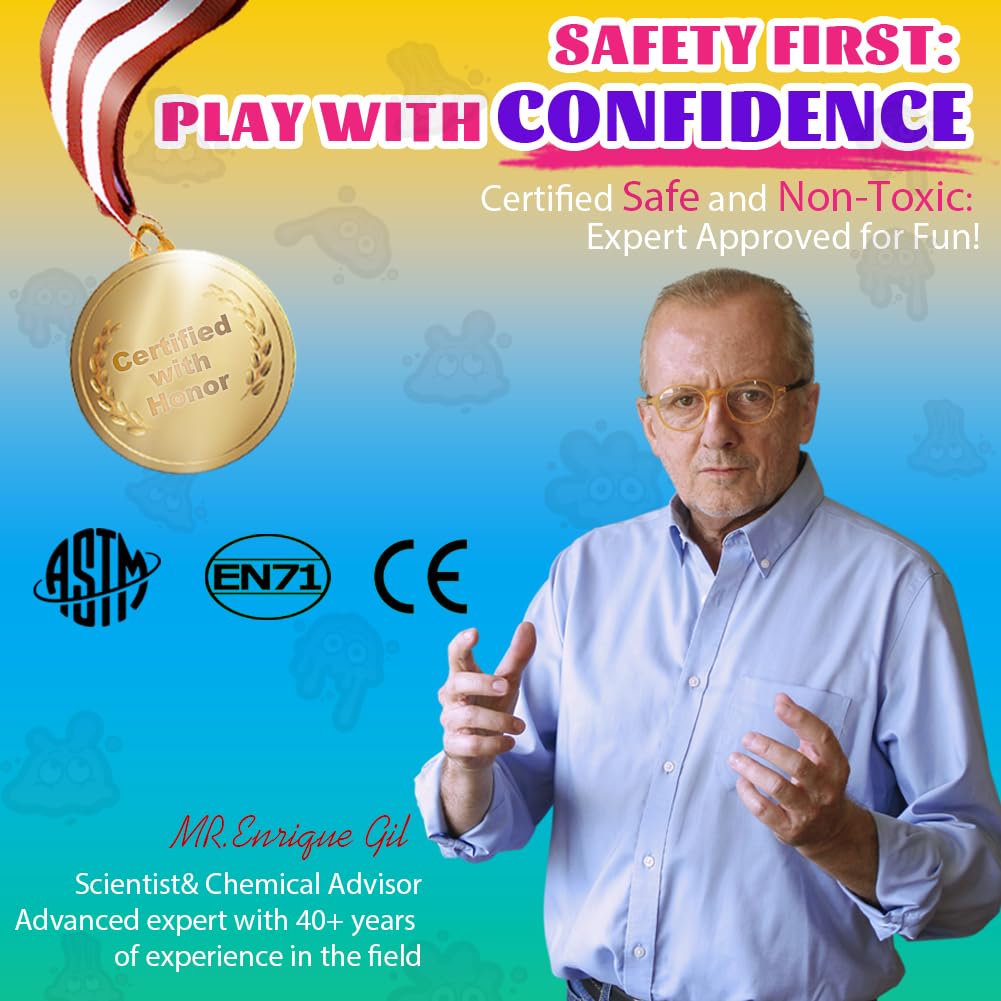 WATERELF Play Putty – Non-Sticky Fidget Putty Tin for Kids & Adults, 3 Colors (Gold, Blue, Purple)