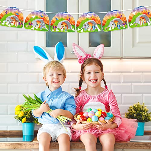 WATINC 40Pcs Easter Resurrection Hanging Ornaments - Religious Craft Kit with Stickers and Cardboard for Kids