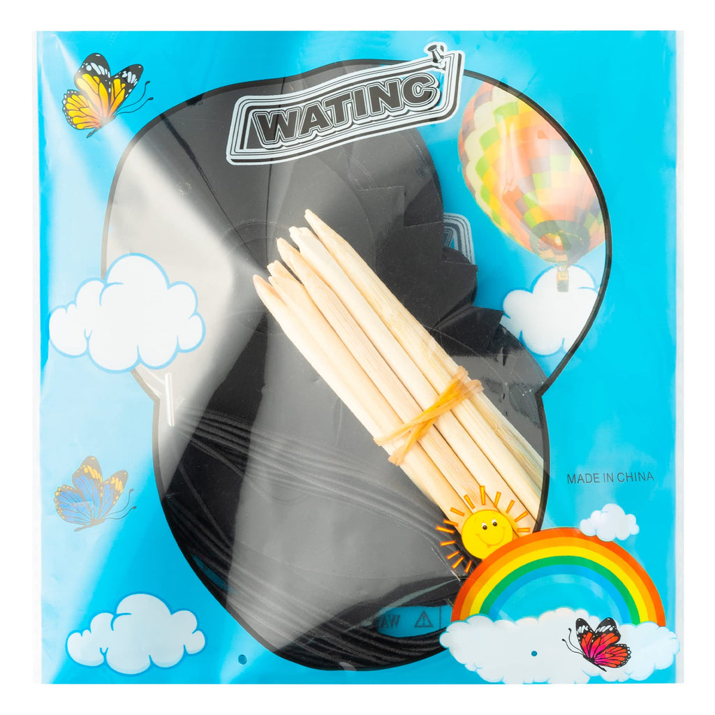 WATINC Ocean Animals Scratch Masks - 30 Pack Under the Sea Scratch Art for Kids with Wooden Sticks and Elastic Bands
