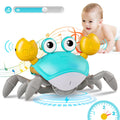 WAVISA Crawling Crab Baby Toy 2.0 with Music and Speed Control - Encourages Tummy Time and Crawling for Infants 6-12 Months