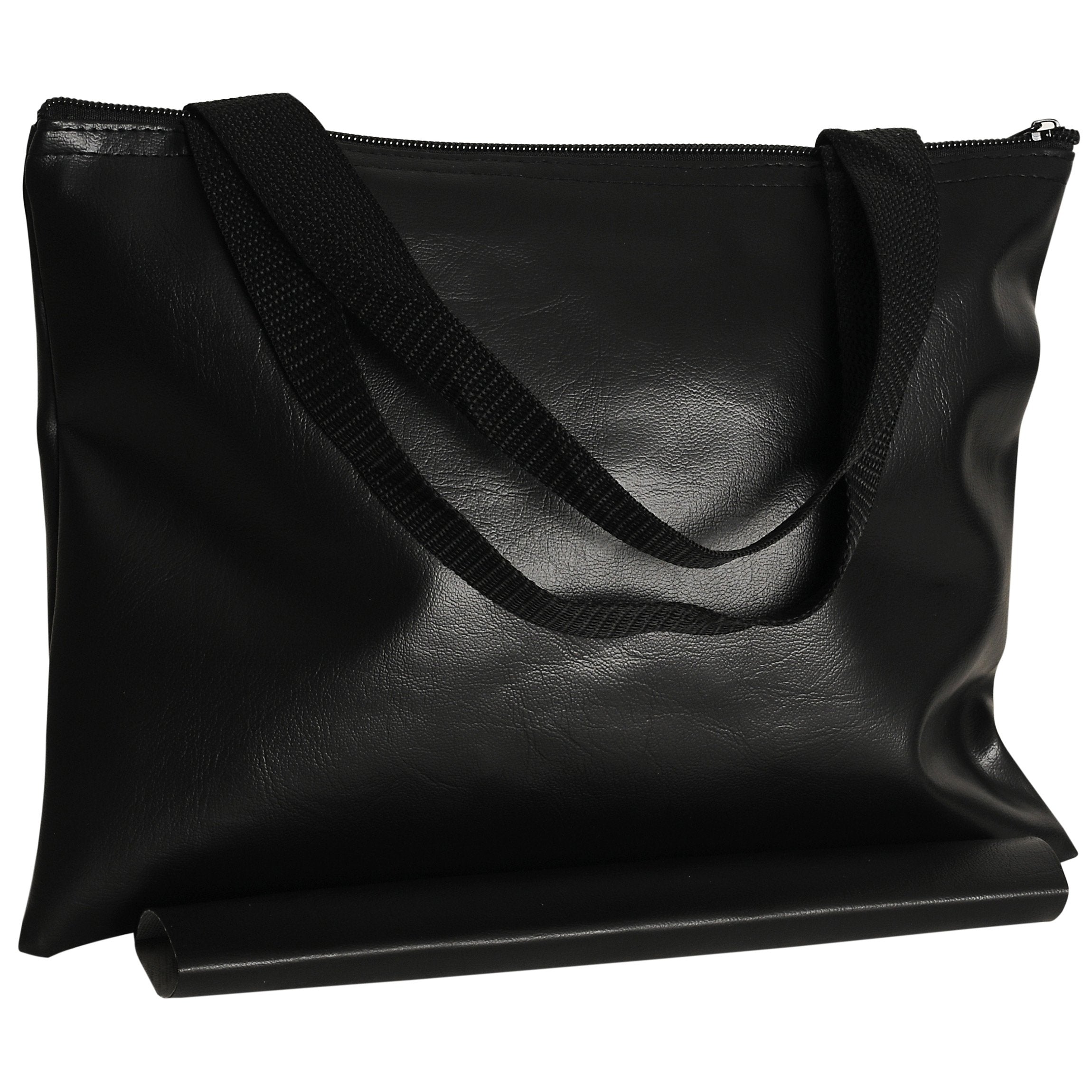 WE Games Black Leatherette Chess Bag - 12 Inch, Waterproof Travel Case