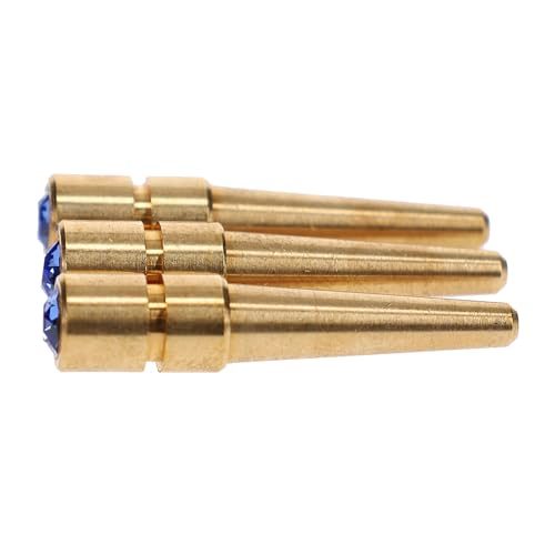 WE Games Brass Cribbage Pegs with Austrian Crystals - 3 Pack - Sapphire Blue