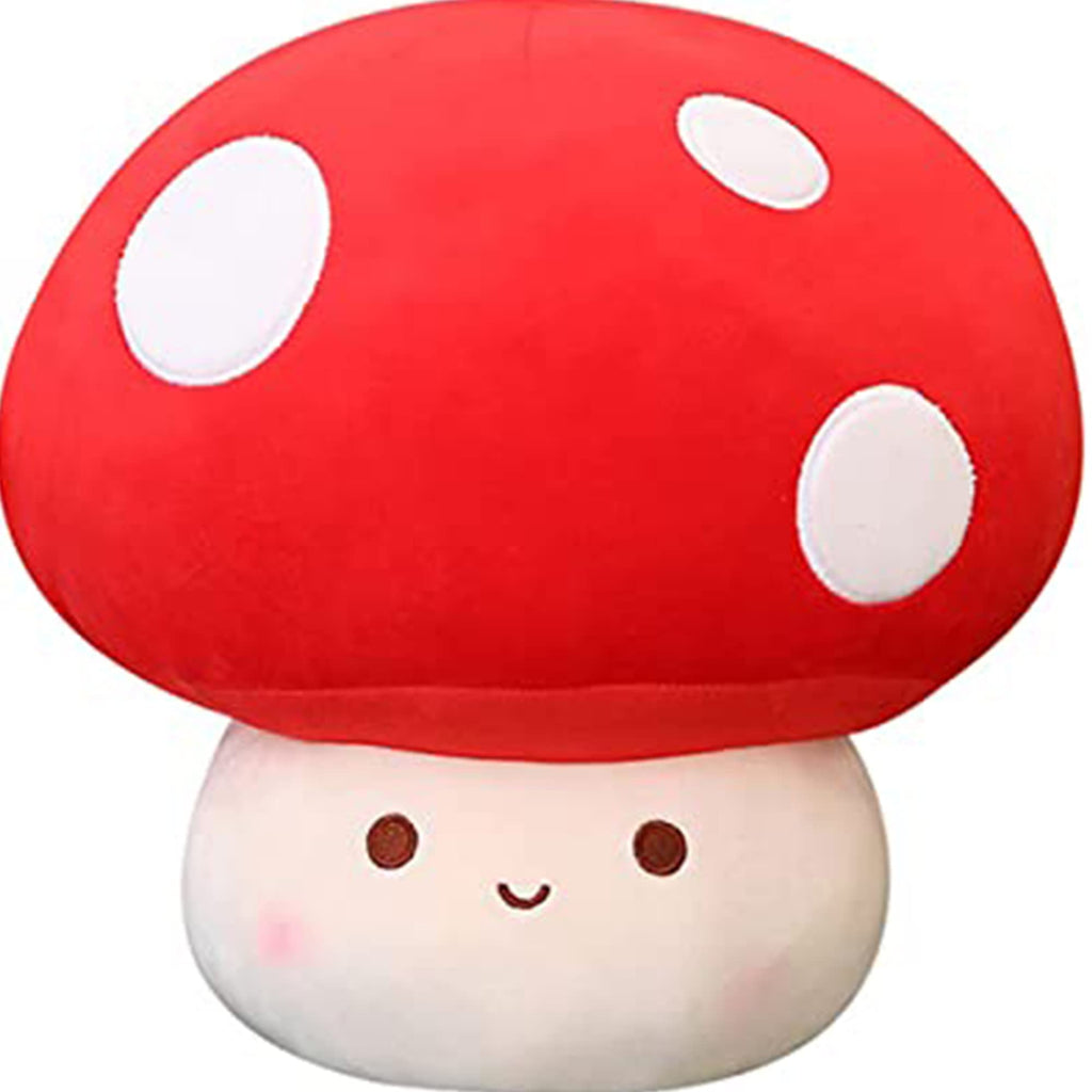 WeBingo 9 Inch Mushroom Plush Pillow – Super Soft Cute Stuffed Animal Toy for Kids and Adults
