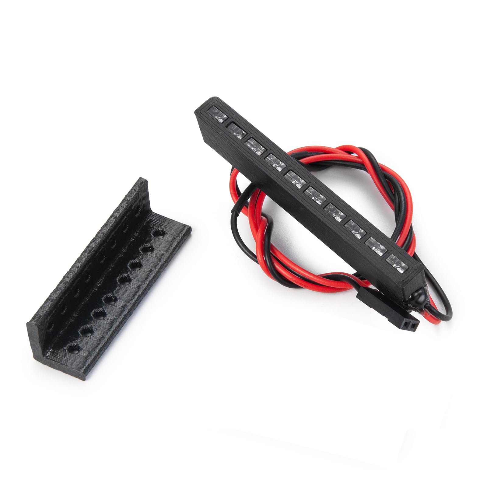 WEFEINO 65mm Red LED Brake Light for 1/10 RC Crawlers (SCX10, TRX4, RR10, D90)