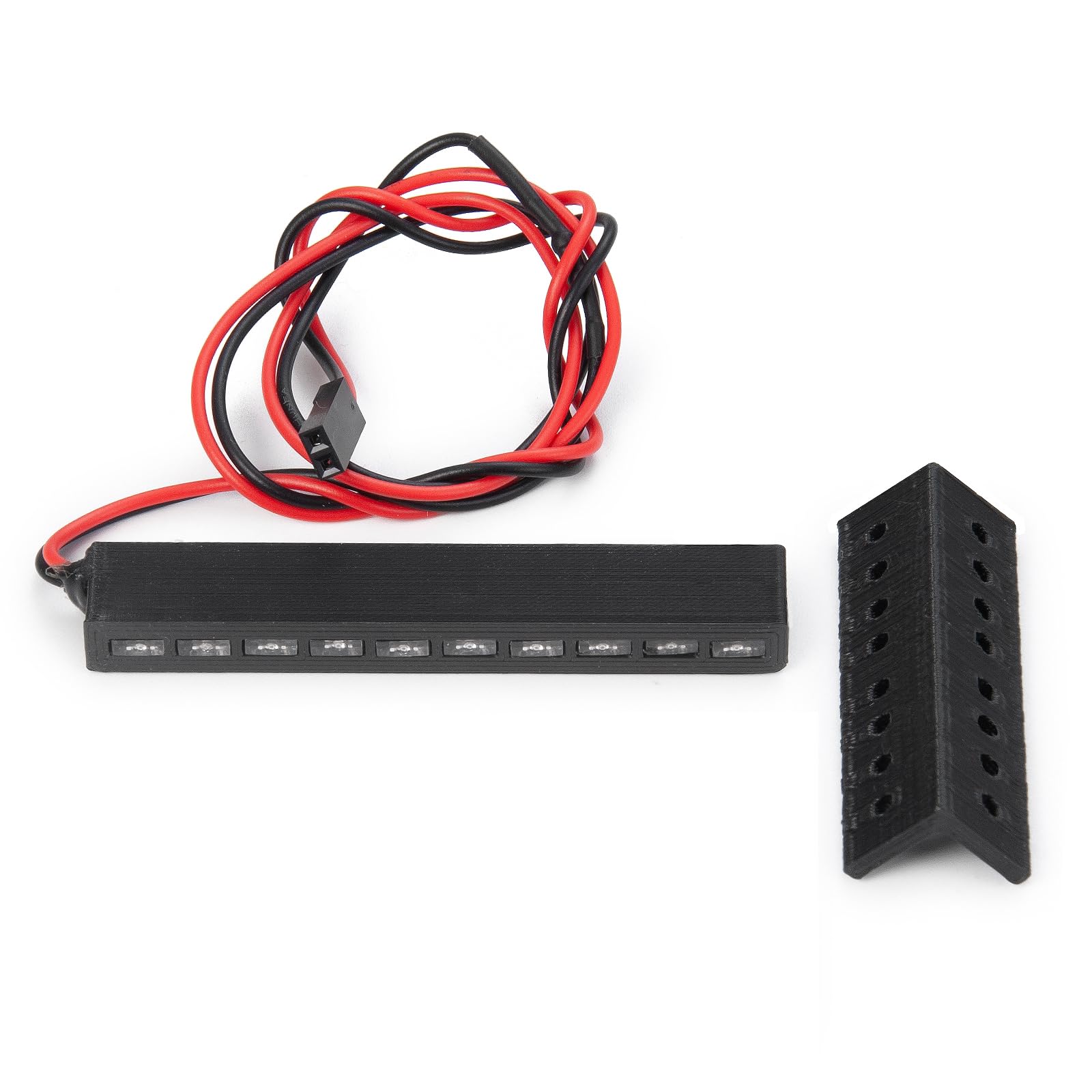 WEFEINO 65mm Red LED Brake Light for 1/10 RC Crawlers (SCX10, TRX4, RR10, D90)